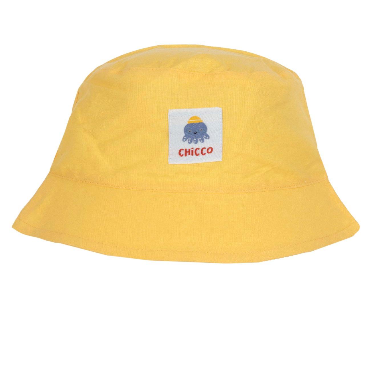 Cappello Modello Pescatore | Chicco Cappello pescatore Chicco bianco in popeline di cotone con stampa fantasia righe e granchietti, ideale per bambino primavera/estate. | Chicco