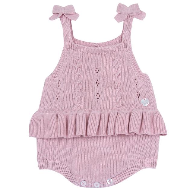 Pagliaccetto Corto In Maglia | Chicco Pagliaccetto corto in maglia viola per bambina Chicco, senza maniche, con bottoncini effetto madreperla, ideale per primavera/estate. | Chicco