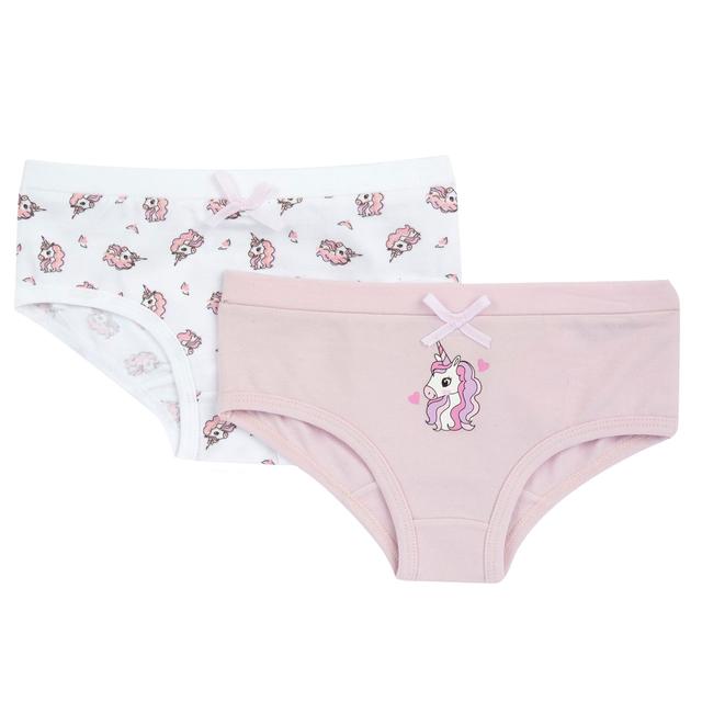 Set Intimo Culottes Unicorno | Chicco Set intimo culottes bambina Chicco in cotone sostenibile, una mutandina rosa con unicorno e fiocchetto, l'altra con fantasia vivace, ideale primavera/estate. | Chicco