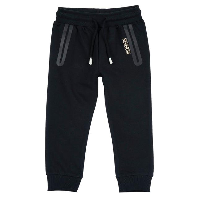 Pantaloni Lunghi | Chicco Pantaloni jogger lunghi bianchi in cotone sostenibile per bambino Chicco con vita elasticizzata, cordino regolabile e tasche decorative stampate. | Chicco