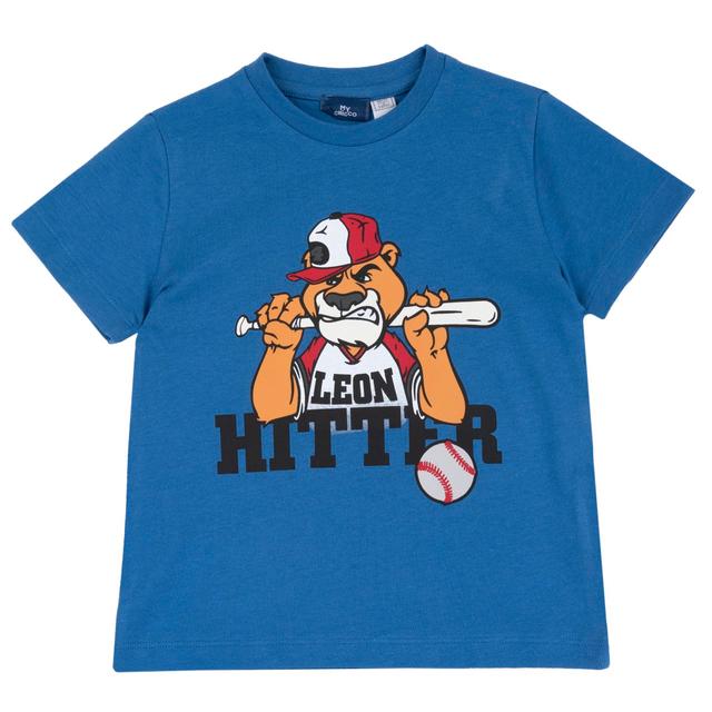 Maglietta Manica Corta | Chicco Maglietta a manica corta bianca in morbido jersey di cotone sostenibile per bambino, con simpatica stampa e bottoni automatici sulla spalla. | Chicco