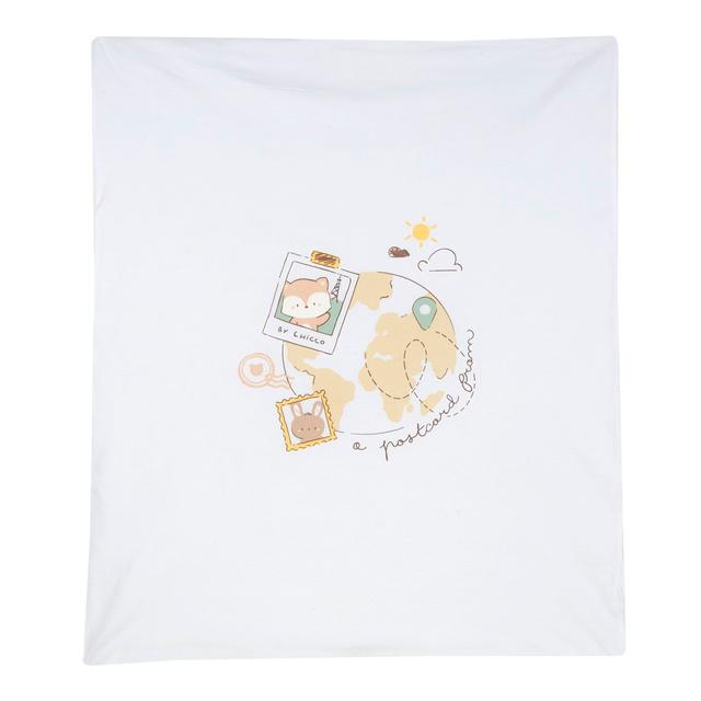 Coperta Carrozzina | Chicco Coperta per carrozzina Chicco in cotone sostenibile Oeko-Tex, rosa con grafica stampata, dimensioni 80x64 cm, ideale per neonati. | Chicco