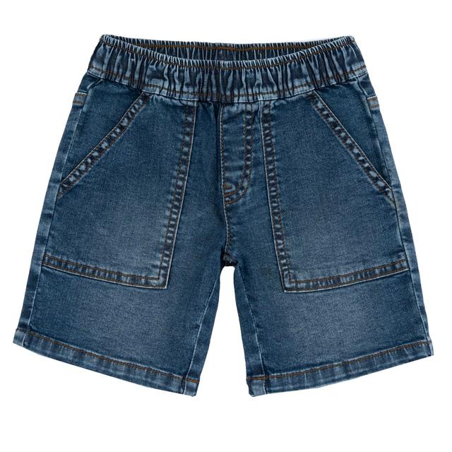 Pantaloni Corti Jeans | Chicco Pantaloni corti jeans blu elasticizzati per bambino Chicco con vita regolabile, ideali per la primavera/estate. | Chicco