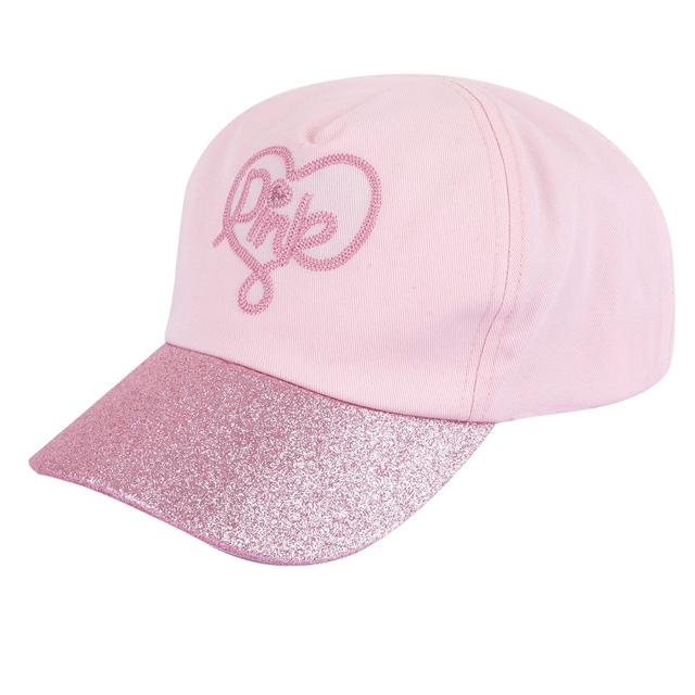 Cappello Con Visiera | Chicco Cappello con visiera rosa in twill Chicco per bambina, con ricamo centrale a rilievo e regolazione posteriore, ideale per primavera/estate. | Chicco