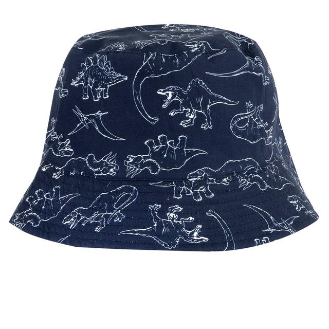 Cappello Reversibile | Chicco Cappello reversibile Chicco in popeline azzurro da un lato e blu con stampa di dinosauri dall'altro, ideale per primavera/estate. | Chicco