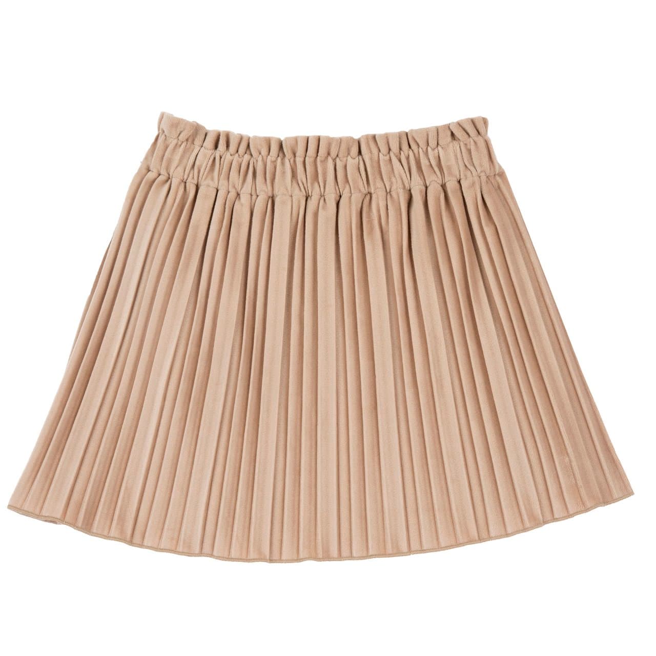 Gonna Plissé | Chicco Gonna plissé Chicco bianca effetto scamosciato per bambina, con vita elasticizzata e fodera in jersey, ideale per l'autunno/inverno. | Chicco