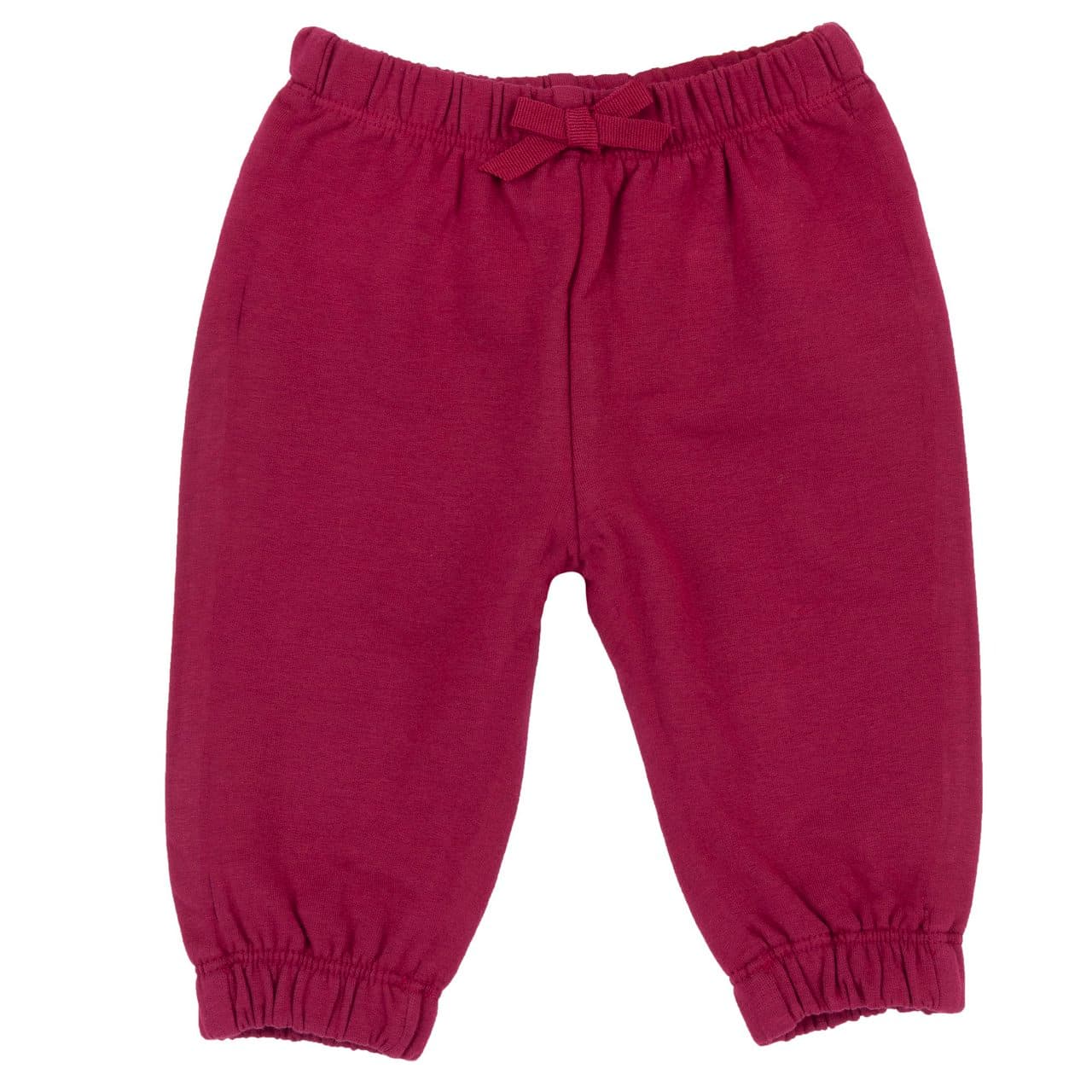 Pantaloni Lunghi | Chicco Pantaloni lunghi da bambina Chicco in felpa elasticizzata garzata rosa con fiocchetto e stampa fiori, ideali per l'autunno/inverno. | Chicco
