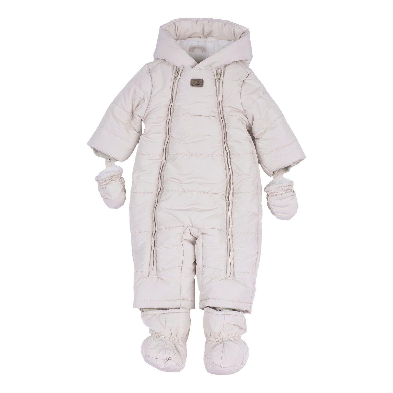 Tutina Invernale Imbottita | Chicco Tutina invernale imbottita Chicco unisex bianca in tessuto tecnico impermeabile con cappuccio e orecchie applicate, ideale per l'autunno/inverno. | Chicco
