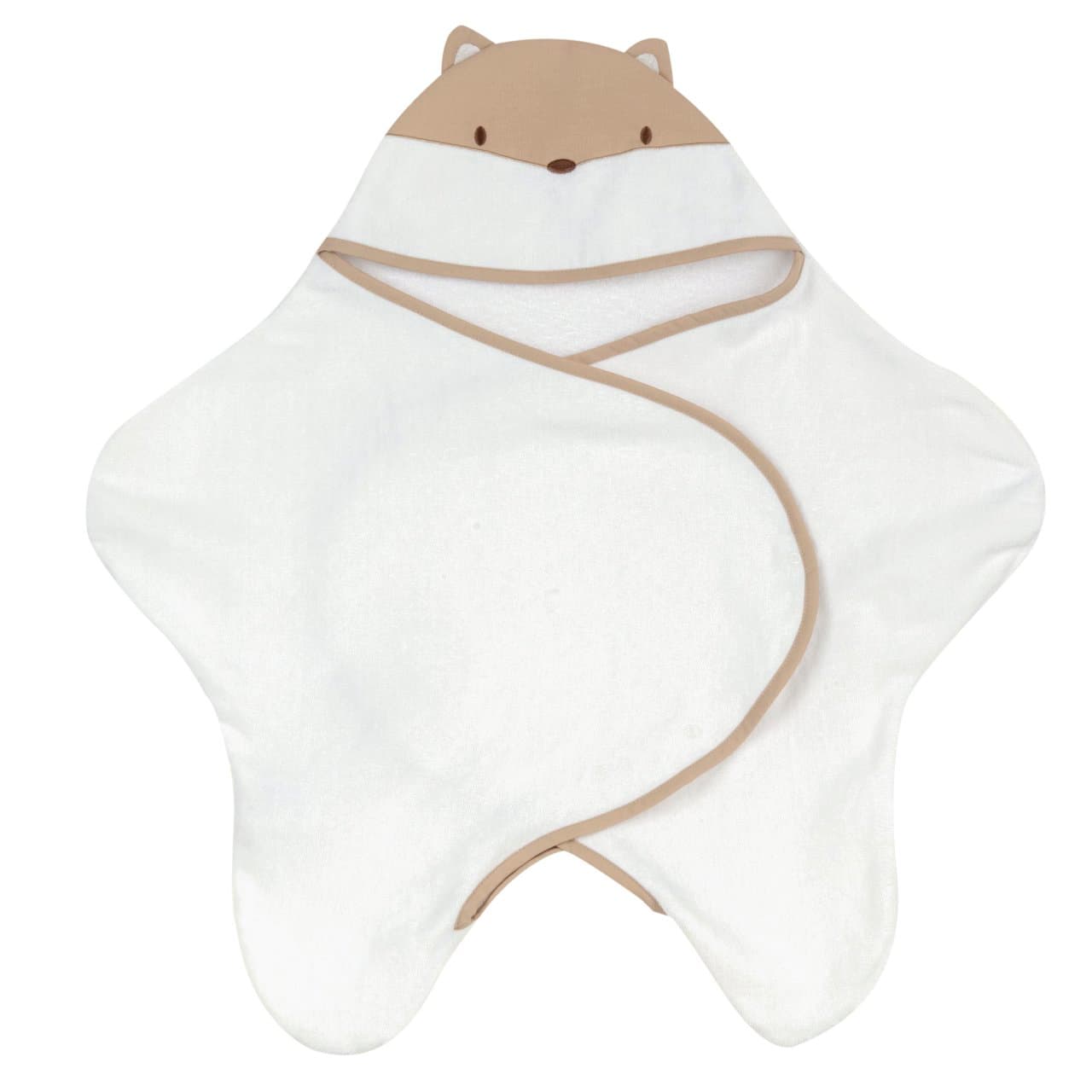 Accappatoio | Chicco Accappatoio unisex Chicco a forma di stella in spugna di cotone bianca, taglia unica, ideale per l'autunno/inverno, con applicazioni e ricami. | Chicco