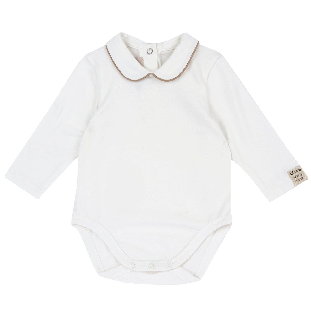 Body Esternabile Manica Lunga | Chicco Body esternabile a manica lunga Chicco bianco in jersey elasticizzato per neonato, con nastrino a contrasto sul collo e chiusura a bottoni automatici. | Chicco