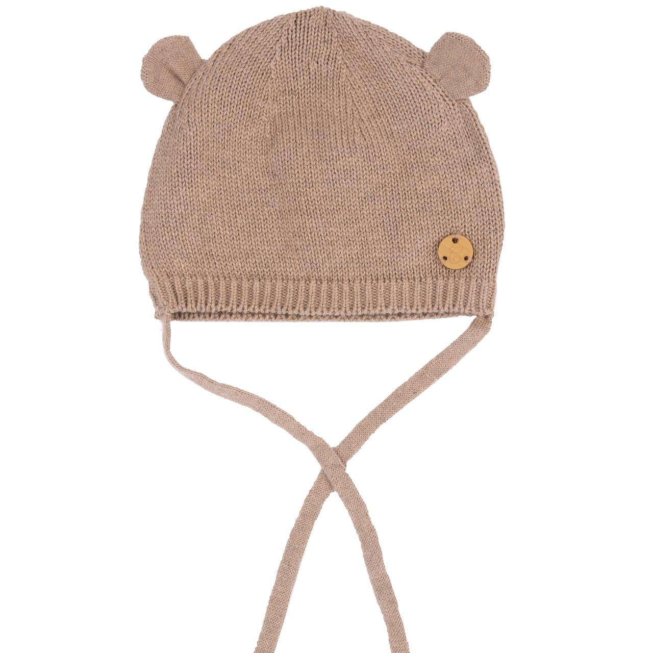 Cappello In Maglia | Chicco Cappello in maglia di cotone bianco Chicco unisex per neonati, con medaglietta effetto legno, ideale per autunno/inverno. | Chicco