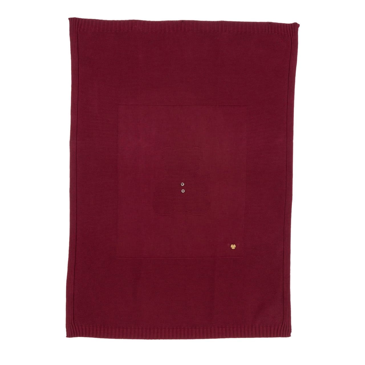 Coperta Carrozzina In Maglia | Chicco Coperta per carrozzina Chicco rosa in maglia di cotone caldo, con lavorazione a punti, grafica ricamata e medaglietta madreperla, misura 86x68 cm. | Chicco