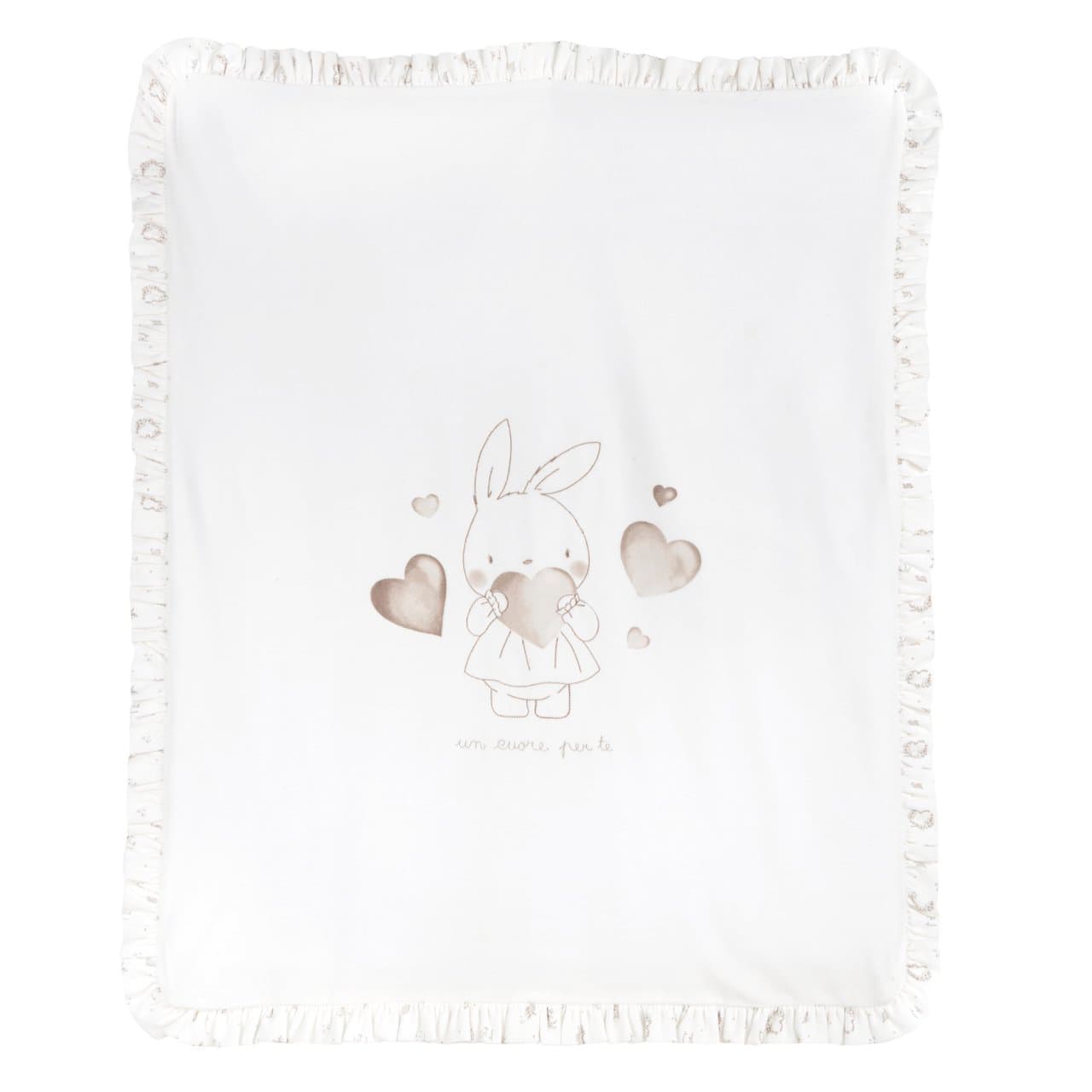 Coperta Carrozzina Sfoderabile | Chicco Coperta sfoderabile per carrozzina Chicco in ciniglia bianca, con grafica stampata e fantasia sul retro, ideale per neonata autunno/inverno, certificata Oeko-Tex. | Chicco