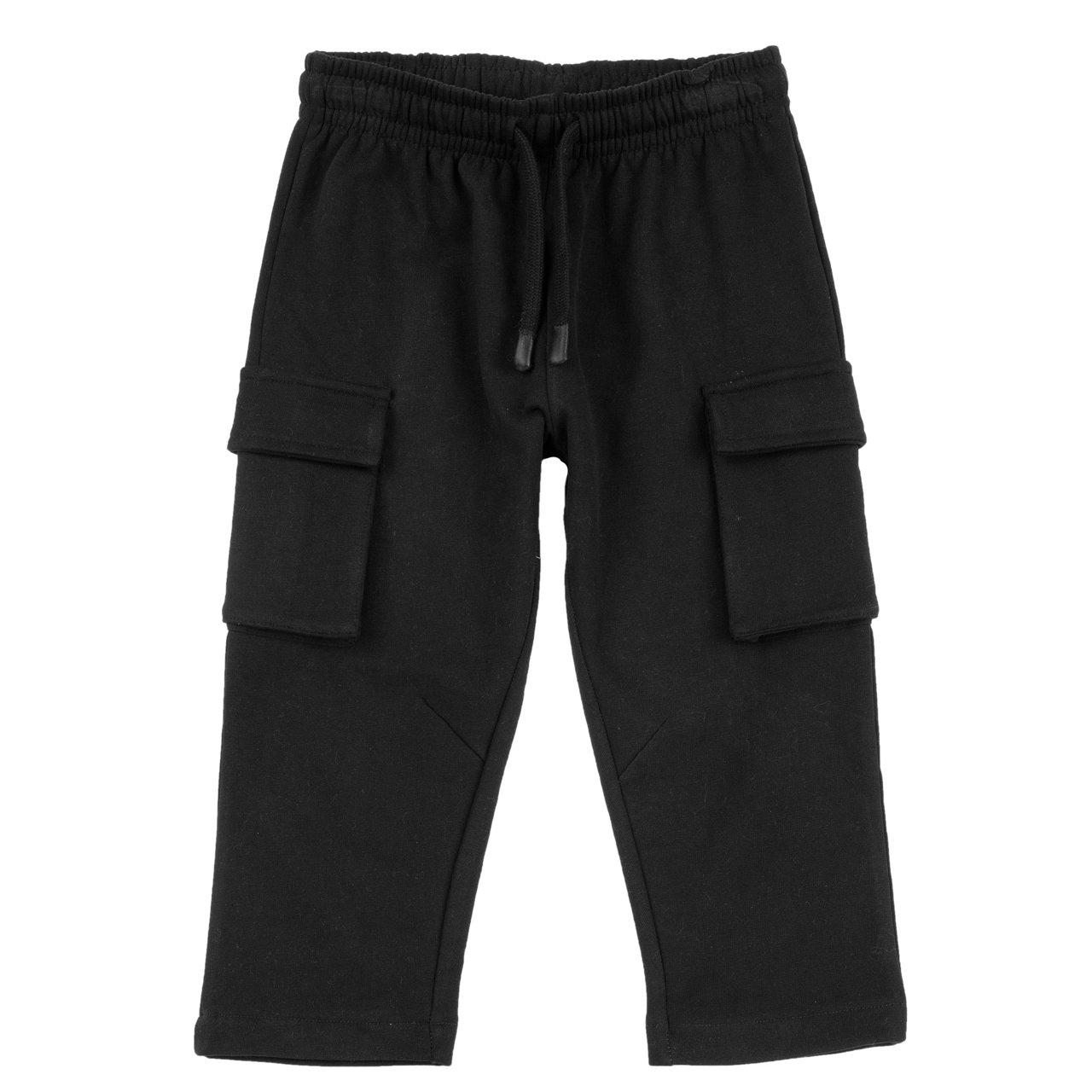 Pantaloni Lunghi | Chicco Pantaloni jogger Chicco grigi in felpa garzata per bambino, con vestibilità cargo e ampie tasche laterali, ideali per l'autunno/inverno. | Chicco