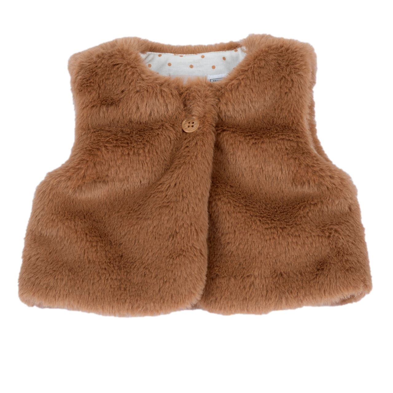 Gilet Invernale | Chicco Gilet invernale Chicco bianco da bambina, morbido e caldo con fodera in jersey, chiusura con bottone automatico interno e bottone decorativo esterno, linea Animal Free Fashion. | Chicco