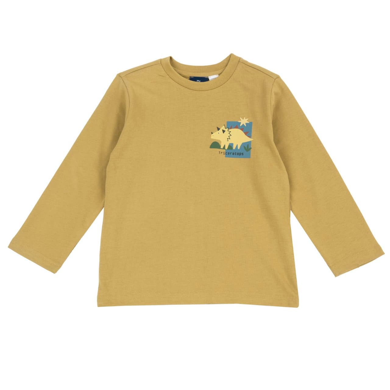 Maglietta Manica Lunga | Chicco Maglietta a manica lunga Chicco gialla in 100% cotone con grafica dinosauro sul davanti, ideale per l'autunno/inverno. | Chicco