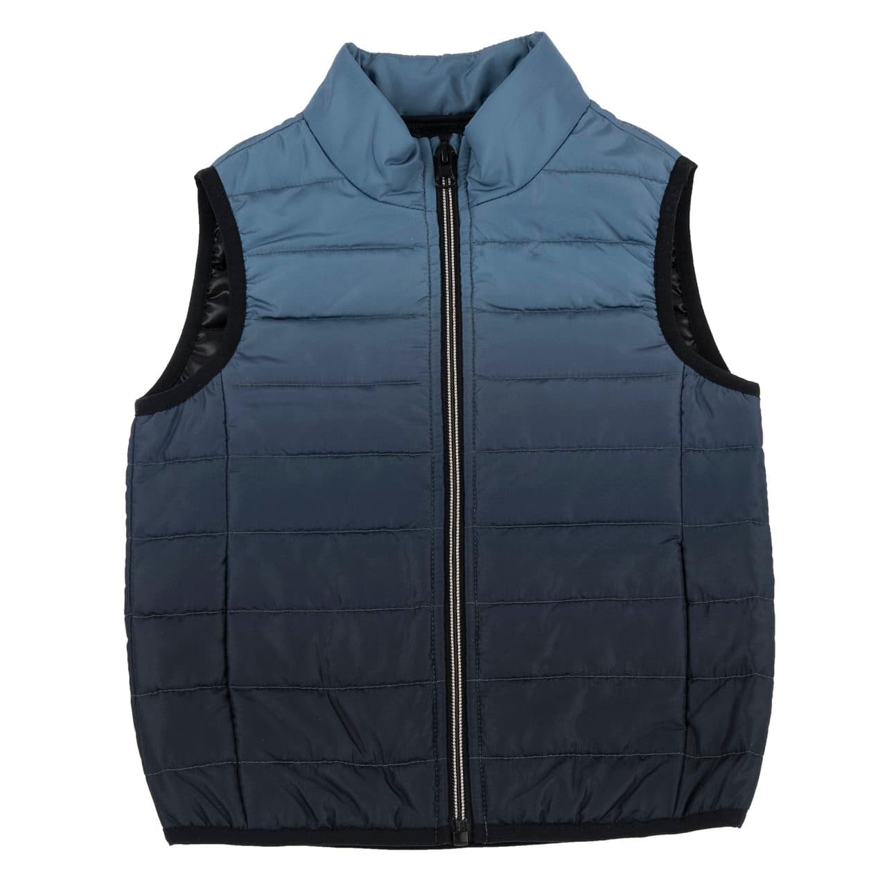Gilet Imbottito Fantasia | Chicco Gilet imbottito da bambino Chicco nero con fantasia sfumata, realizzato in poliestere riciclato con trattamento idrorepellente, ideale per autunno/inverno. | Chicco