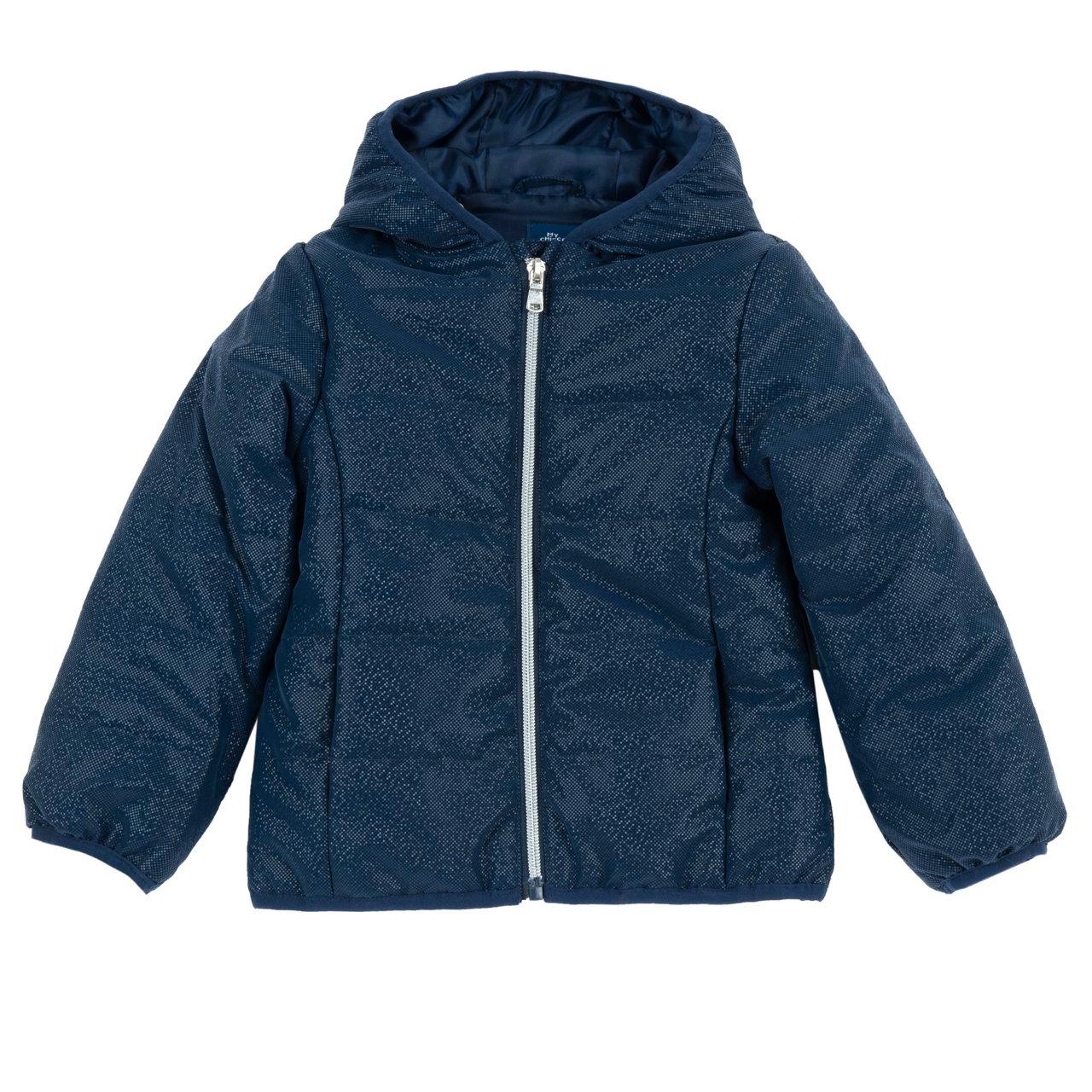 Giubbino Fantasia Imbottito Con Cappuccio | Chicco Giubbino invernale imbottito da bambina Chicco rosa con stampa fantasia effetto goccia e cappuccio, ideale per l'autunno/inverno. | Chicco