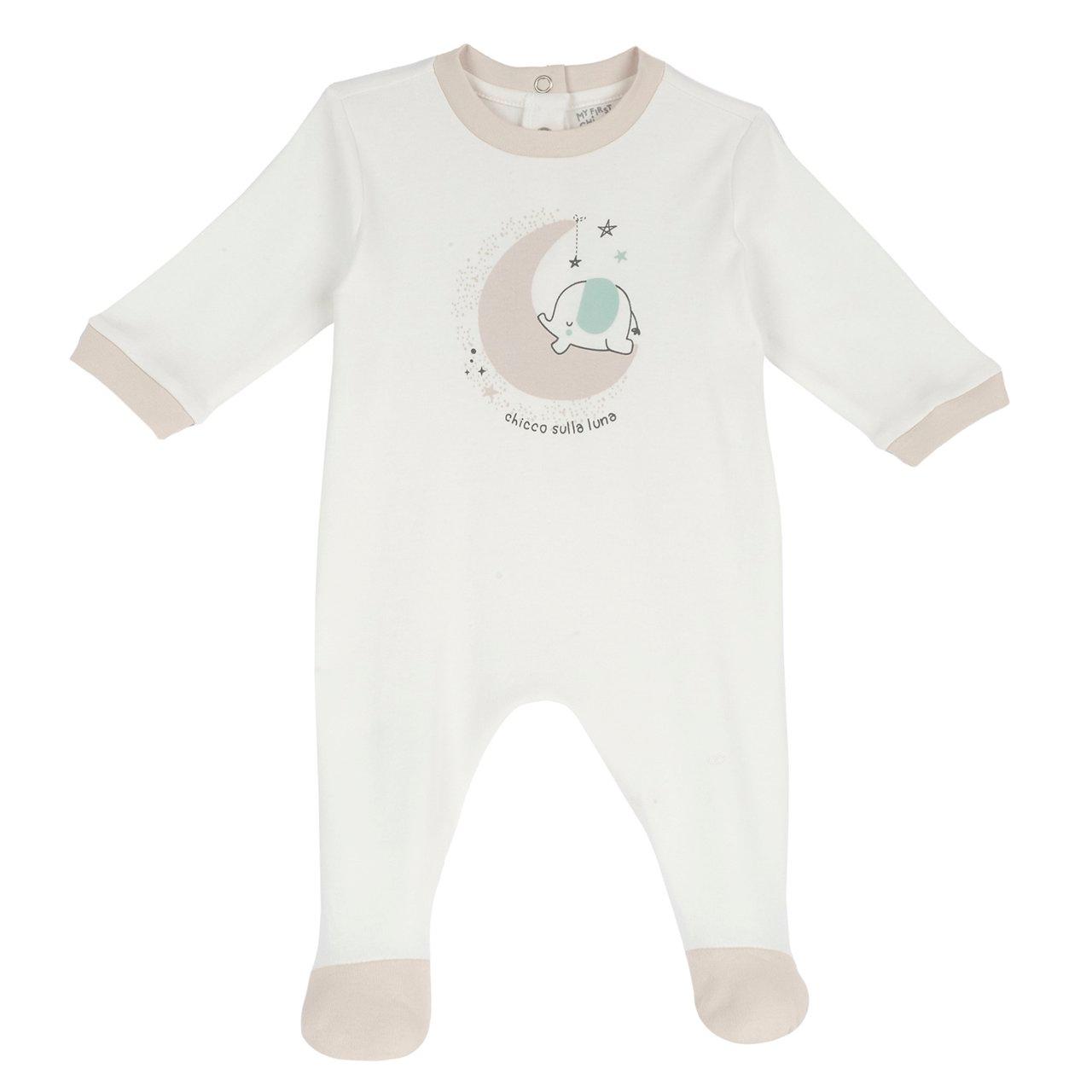 Tutina Aperta Dietro | Chicco Tutina rosa Chicco aperta dietro per bambina in morbido tessuto interlock, con grafica stampata e bottoncini automatici per una facile vestizione. | Chicco