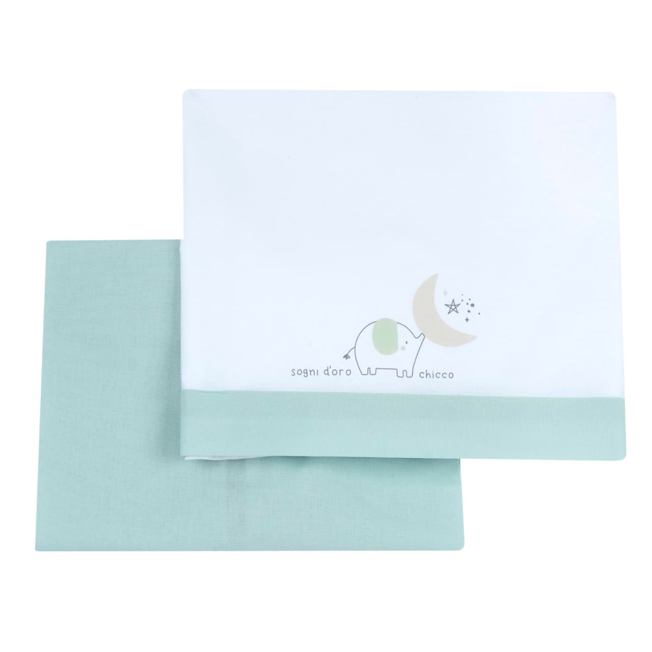 Set Lenzuola | Chicco Set lenzuola per culla Chicco in popeline di cotone rosa, con stampa grafica, ideale per bambina autunno/inverno. | Chicco